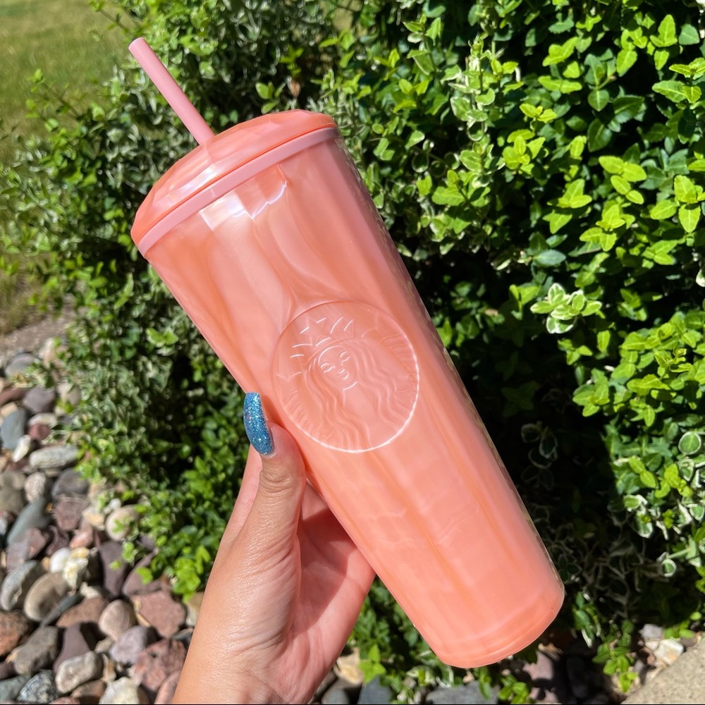 💓STARBUCKS Pink Pearl Dome Venti Cup💓